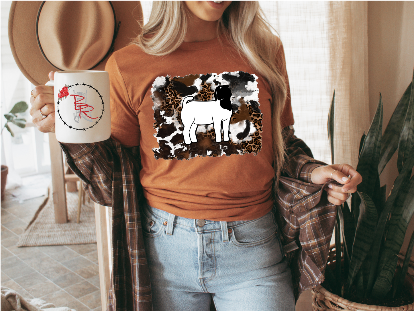 Cowhide Goat Stockshow Shirt