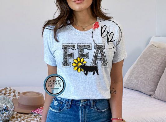 FFA Black Paisley Pig Stockshow Stock Show T-Shirt Tee