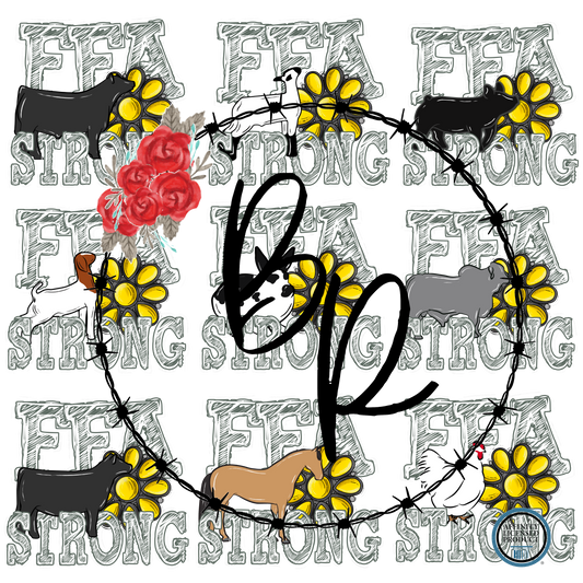 FFA Strong Brahman Stockshow Stock Show T-Shirt Tee