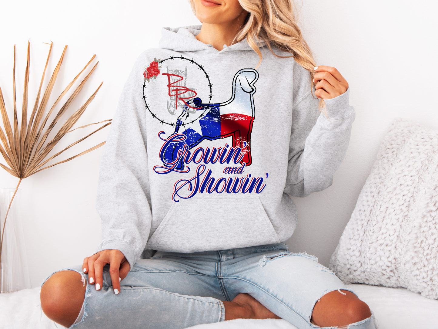 Stockshow Goat Texas Growin' and Showin' Hoodie