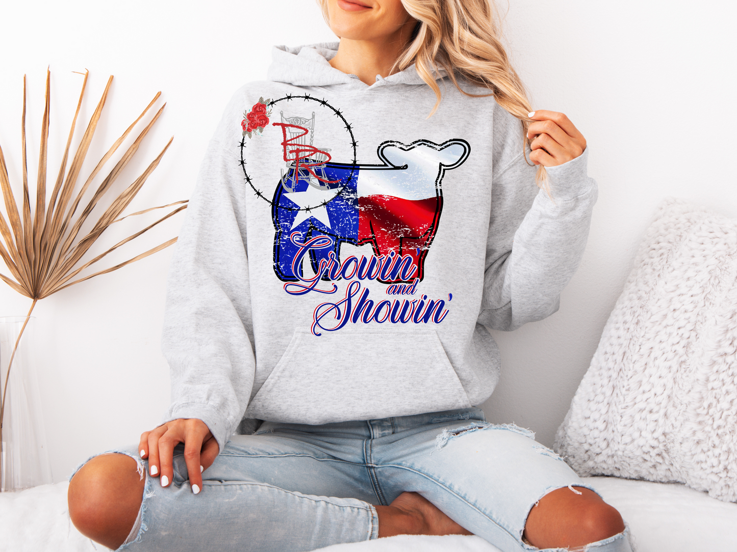 Stockshow Heifer Texas Growin' and Showin' Hoodie