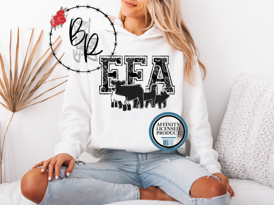 FFA Black Paisley Stockshow Stock Show Hoodie