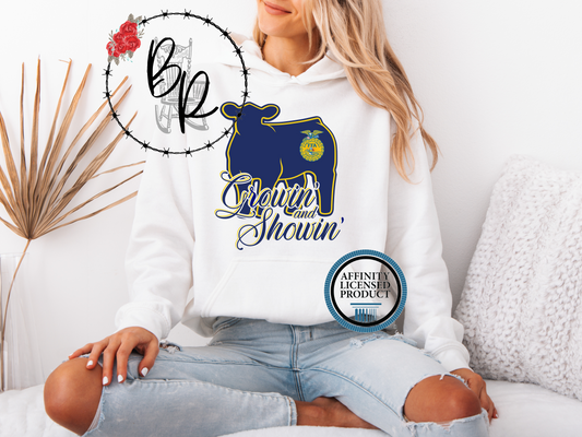 FFA Heifer Growin' and Showin' Stockshow Stock Show Hoodie
