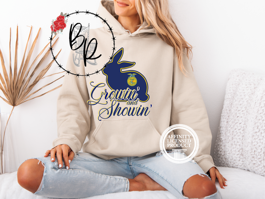 FFA Rabbit Growin' and Showin' Stockshow Stock Show Hoodie