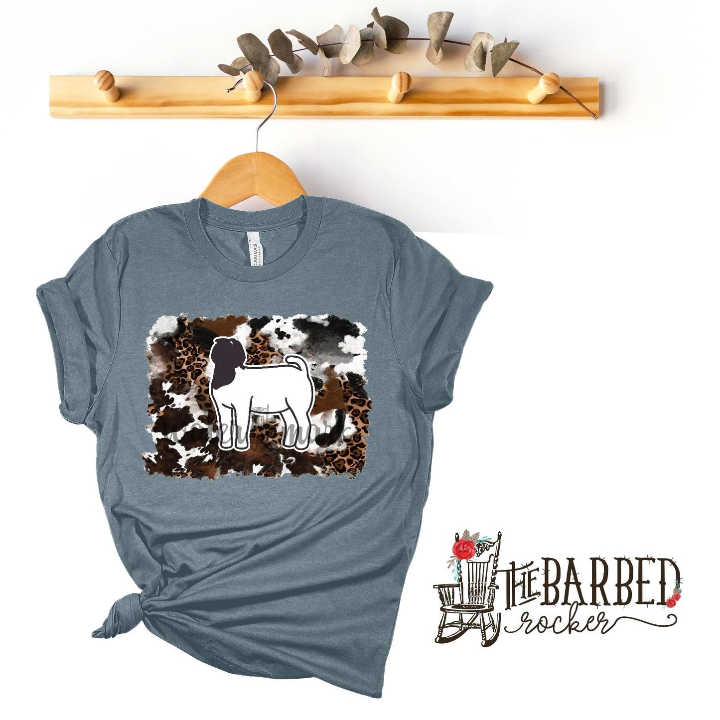 Cowhide Cheetah Goat Stockshow T-Shirt Show