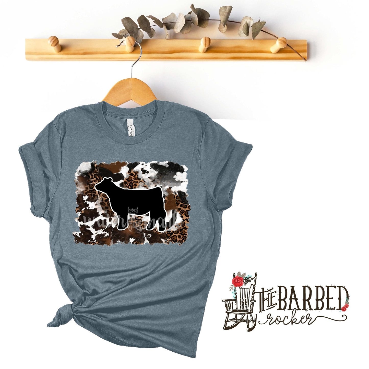 Cowhide Cheetah Heifer Stockshow T-Shirt Show