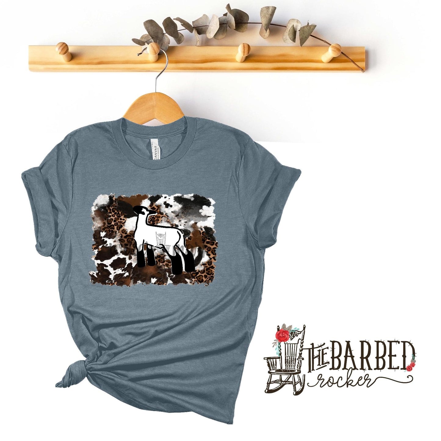 Cowhide Cheetah Lamb Stockshow T-Shirt Show