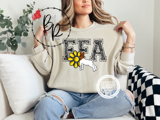 FFA Black Paisley with Goat Sweatshirt Crew
