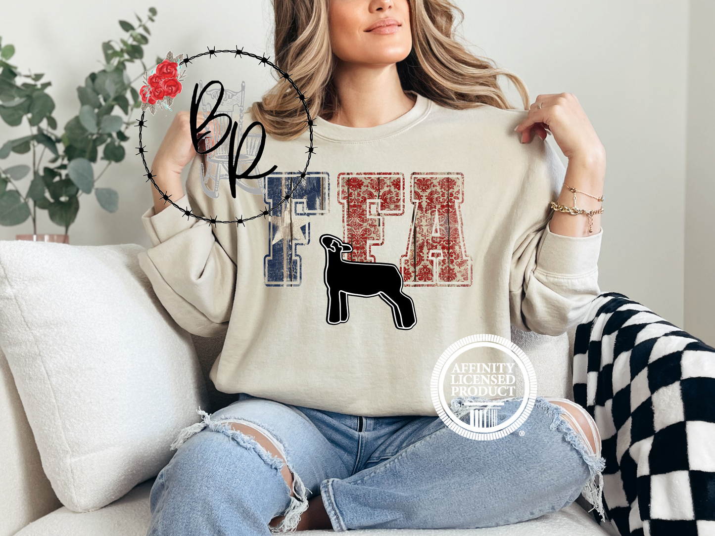 FFA Texas Star with Lamb Sweatshirt Crew