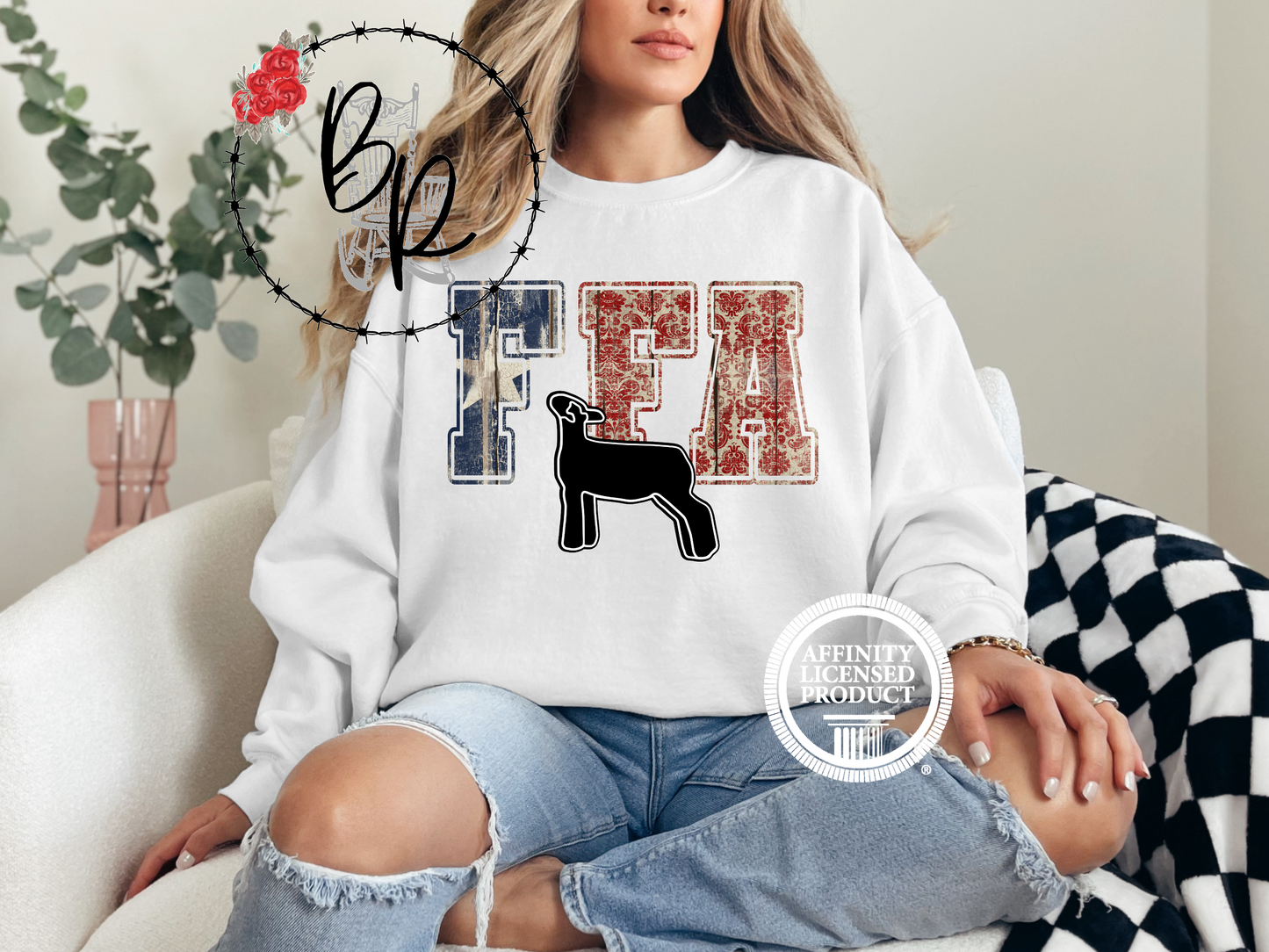 FFA Texas Star with Lamb Sweatshirt Crew