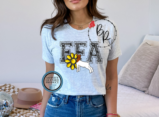 FFA Black Paisley Goat Stockshow Stock Show T-Shirt Tee