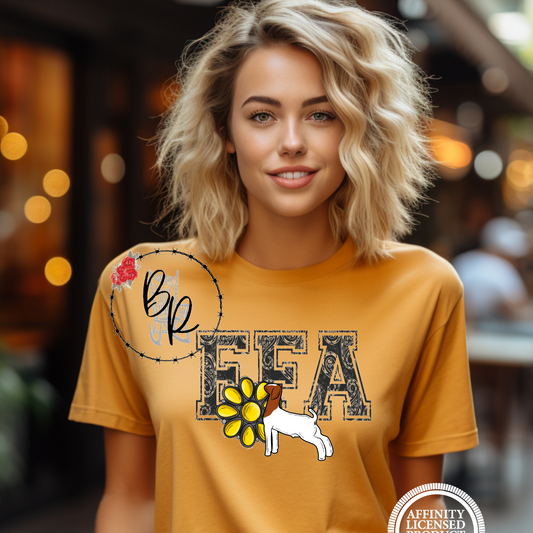 FFA Black Paisley Goat Stockshow Stock Show T-Shirt Tee