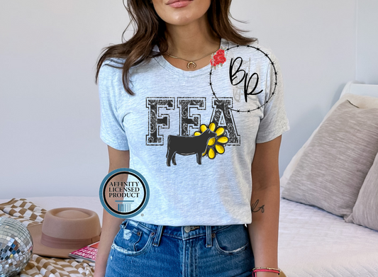 FFA Black Paisley Heifer Stockshow Stock Show T-Shirt Tee