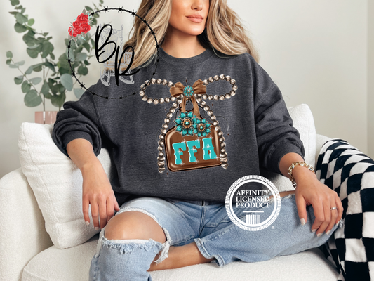 FFA Eartag Stockshow Stock Show Sweatshirt Crew