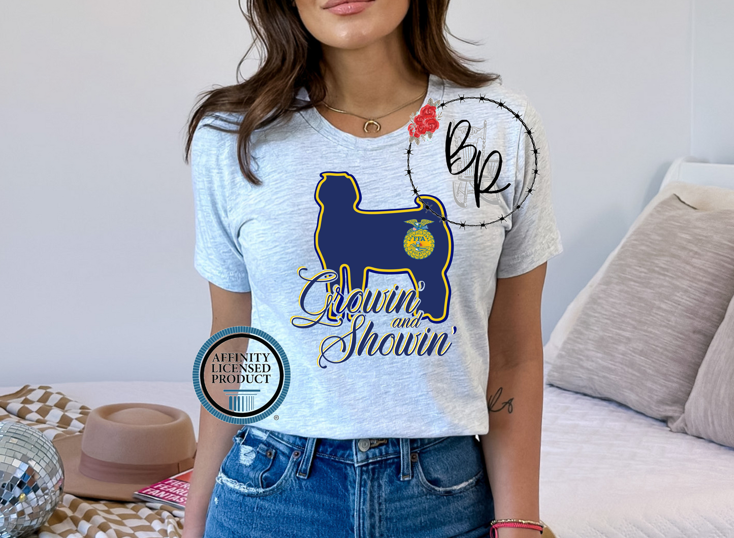FFA Growin' and Showin' Goat Stockshow Stock Show T-Shirt Tee