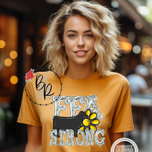 FFA Strong Heifer Stockshow Stock Show T-Shirt Tee
