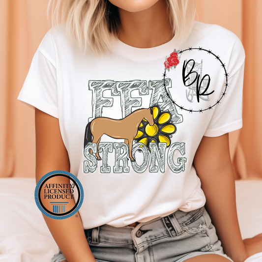 FFA Strong Horse Stockshow Stock Show T-Shirt Tee