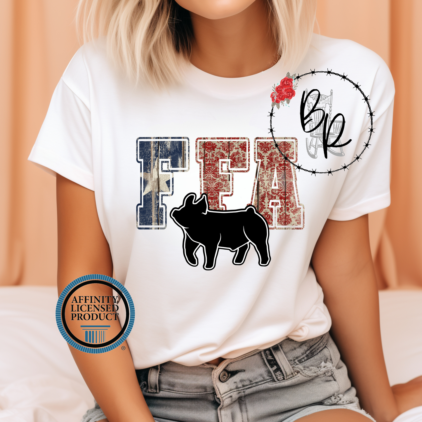 FFA Texas Star Pig Stockshow Stock Show T-Shirt Tee