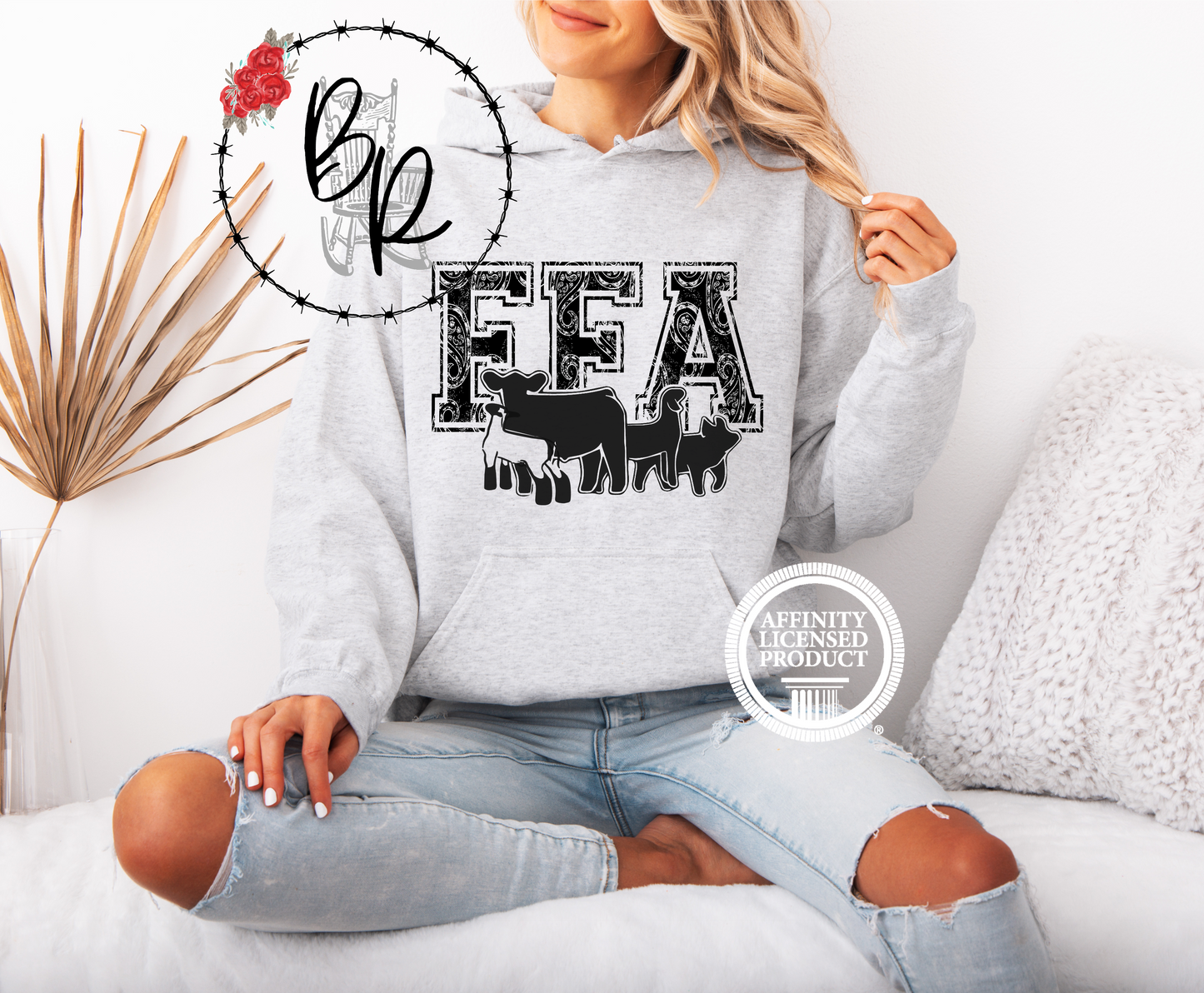 FFA Black Paisley Stockshow Stock Show Hoodie