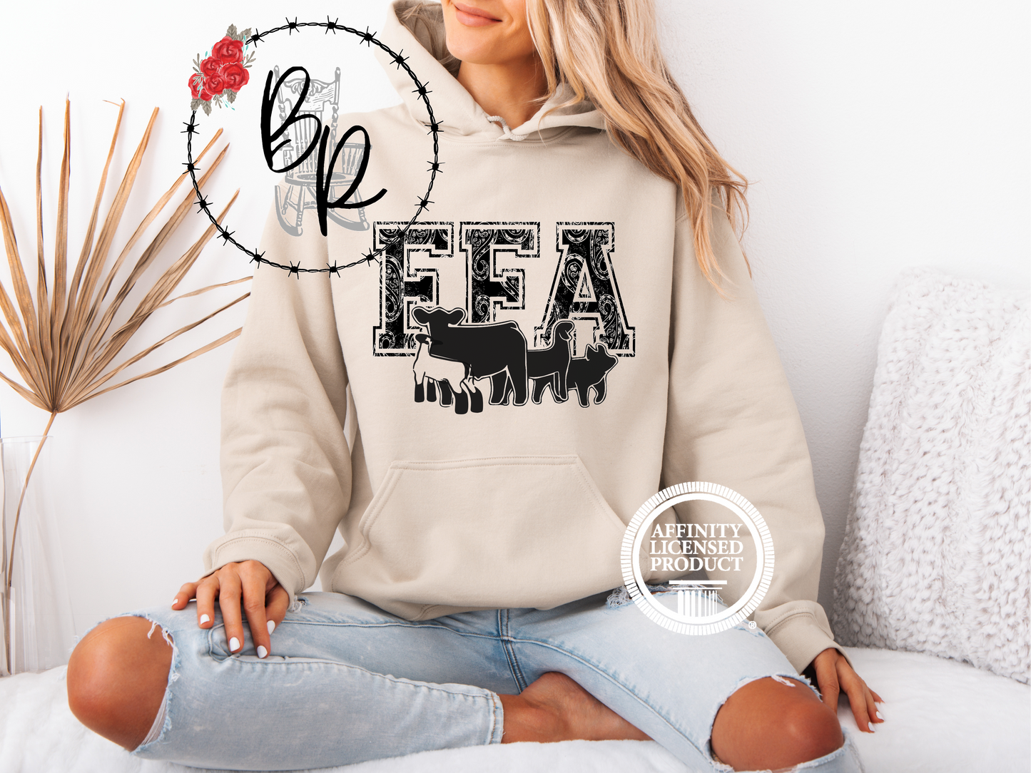 FFA Black Paisley Stockshow Stock Show Hoodie