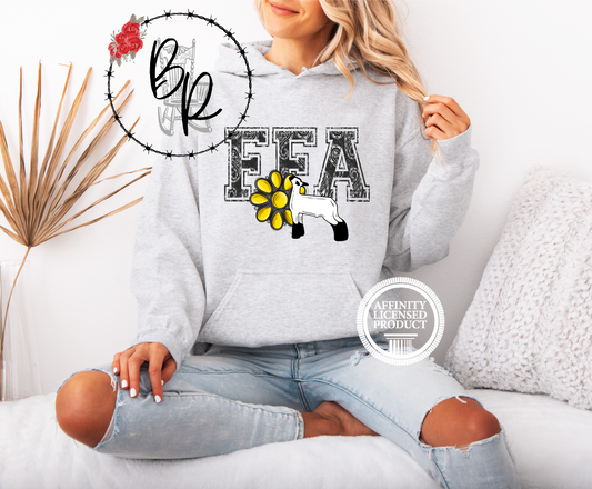 FFA Black Paisley with Lamb Stockshow Stock Show Hoodie