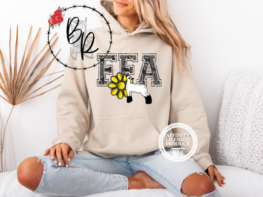 FFA Black Paisley with Lamb Stockshow Stock Show Hoodie