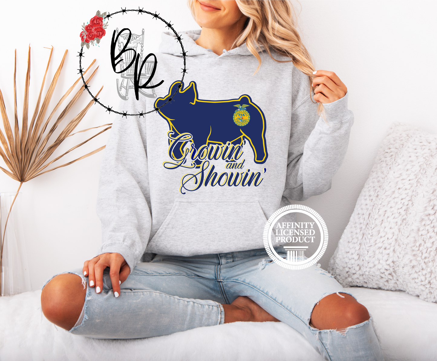 FFA Pig Growin' and Showin' Stockshow Stock Show Hoodie