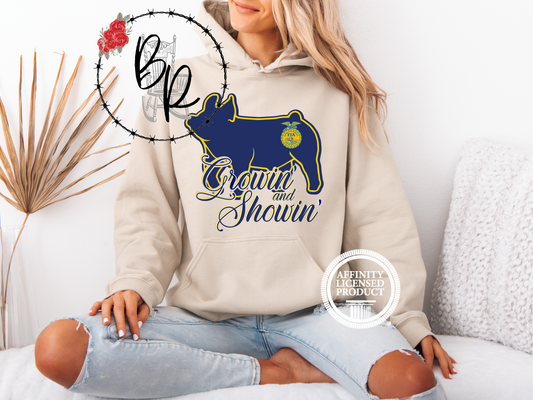 FFA Pig Growin' and Showin' Stockshow Stock Show Hoodie