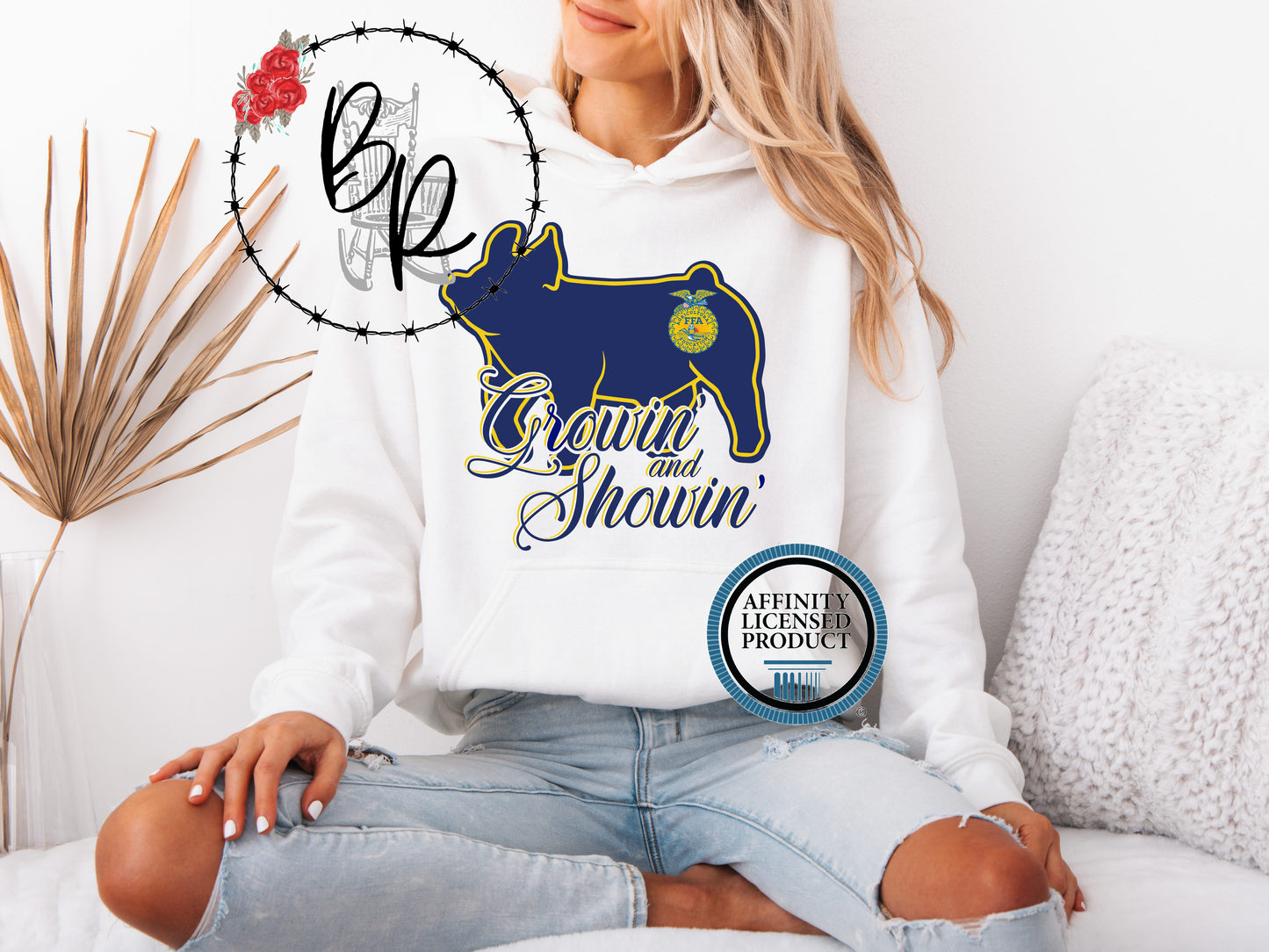 FFA Pig Growin' and Showin' Stockshow Stock Show Hoodie