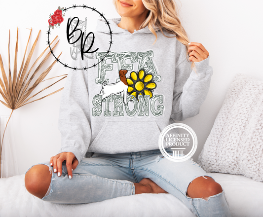 FFA Strong Yellow Blossom with Goat Stockshow Stock Show Hoodie
