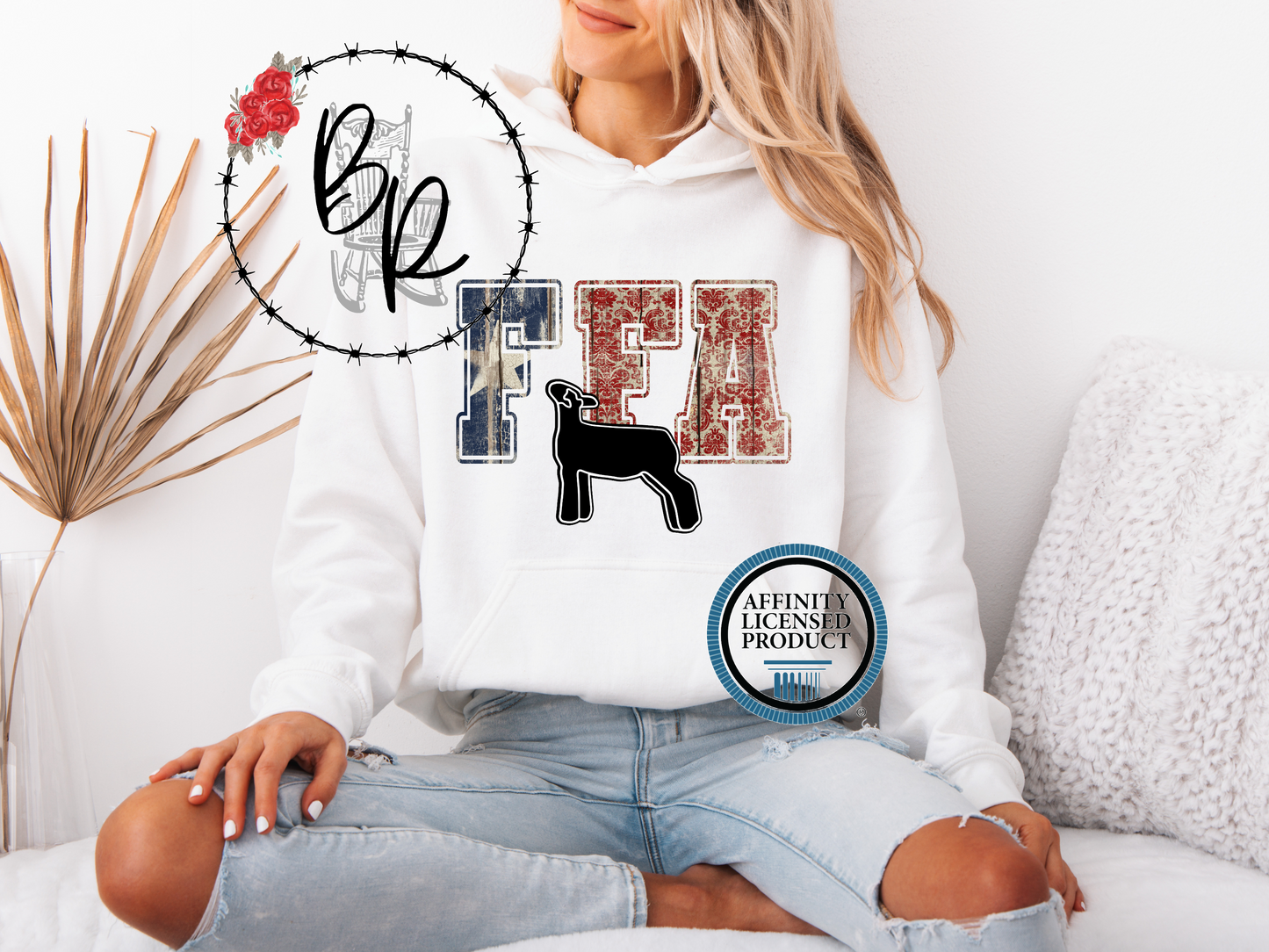 FFA Texas Star with Lamb Stockshow Stock Show Hoodie