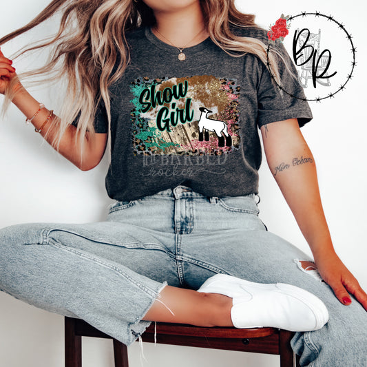 Youth Show Girl Lamb Stockshow Shirt