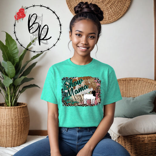 Stockshow Show Mom Momma Mama Boer Goat Shirt