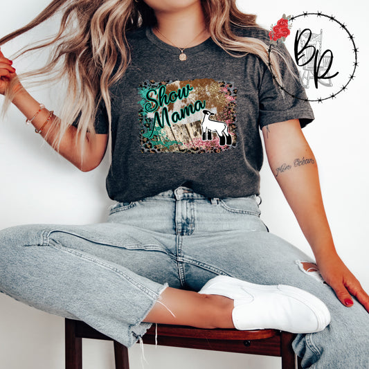 Stockshow Show Mom Momma Mama" Lamb Shirt