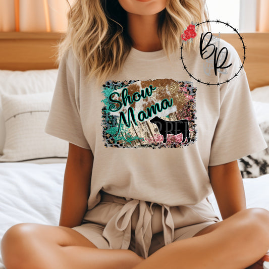 Stockshow Show Mom Momma Mama Steer Shirt