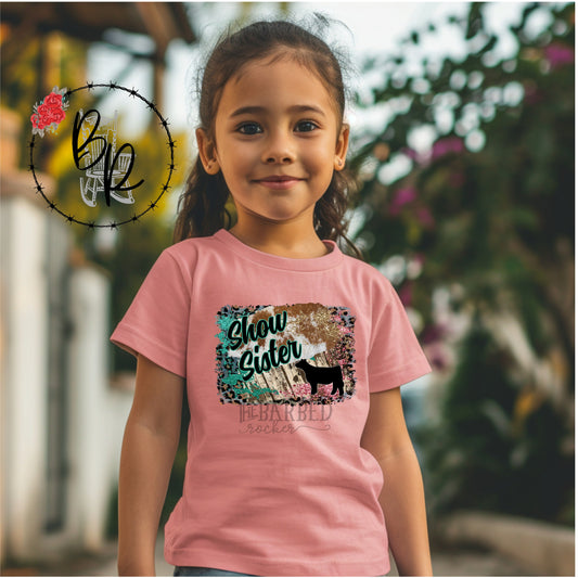 Infant Stockshow Heifer Show Sister Shirt