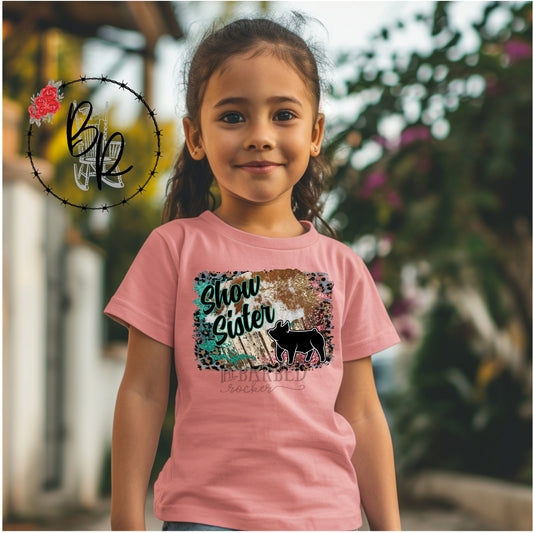 Toddler Stockshow Show Sister Pig Shirt