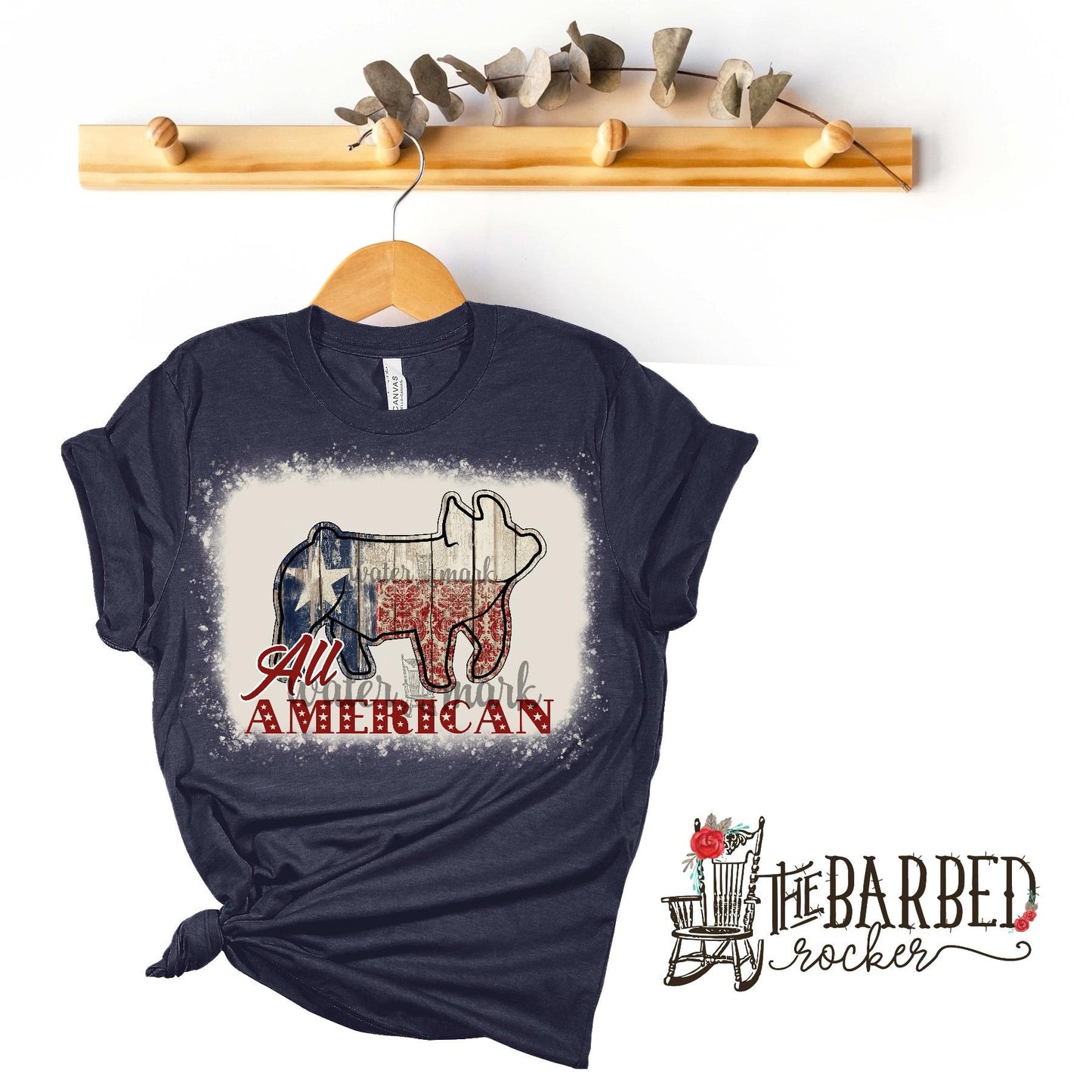 Bleached All American Pig T-Shirt Texas