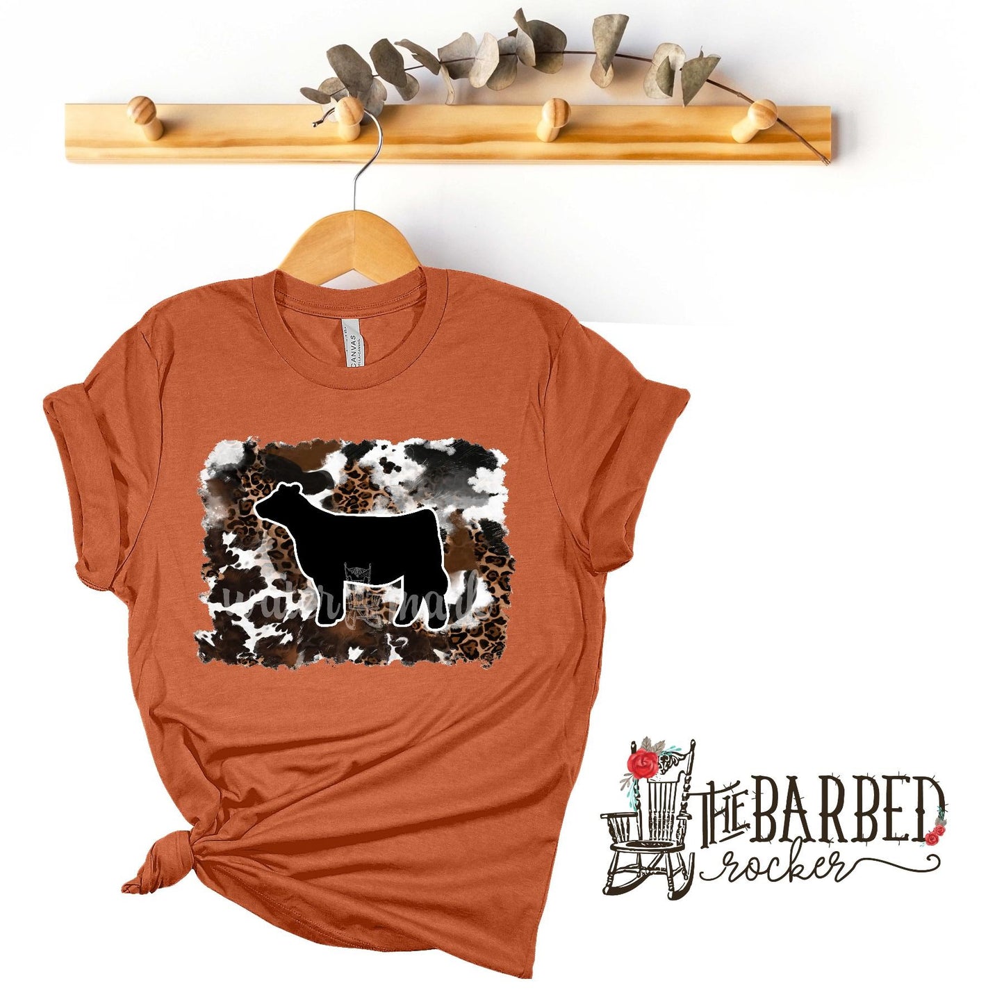 Cowhide Cheetah Heifer Stockshow T-Shirt Show
