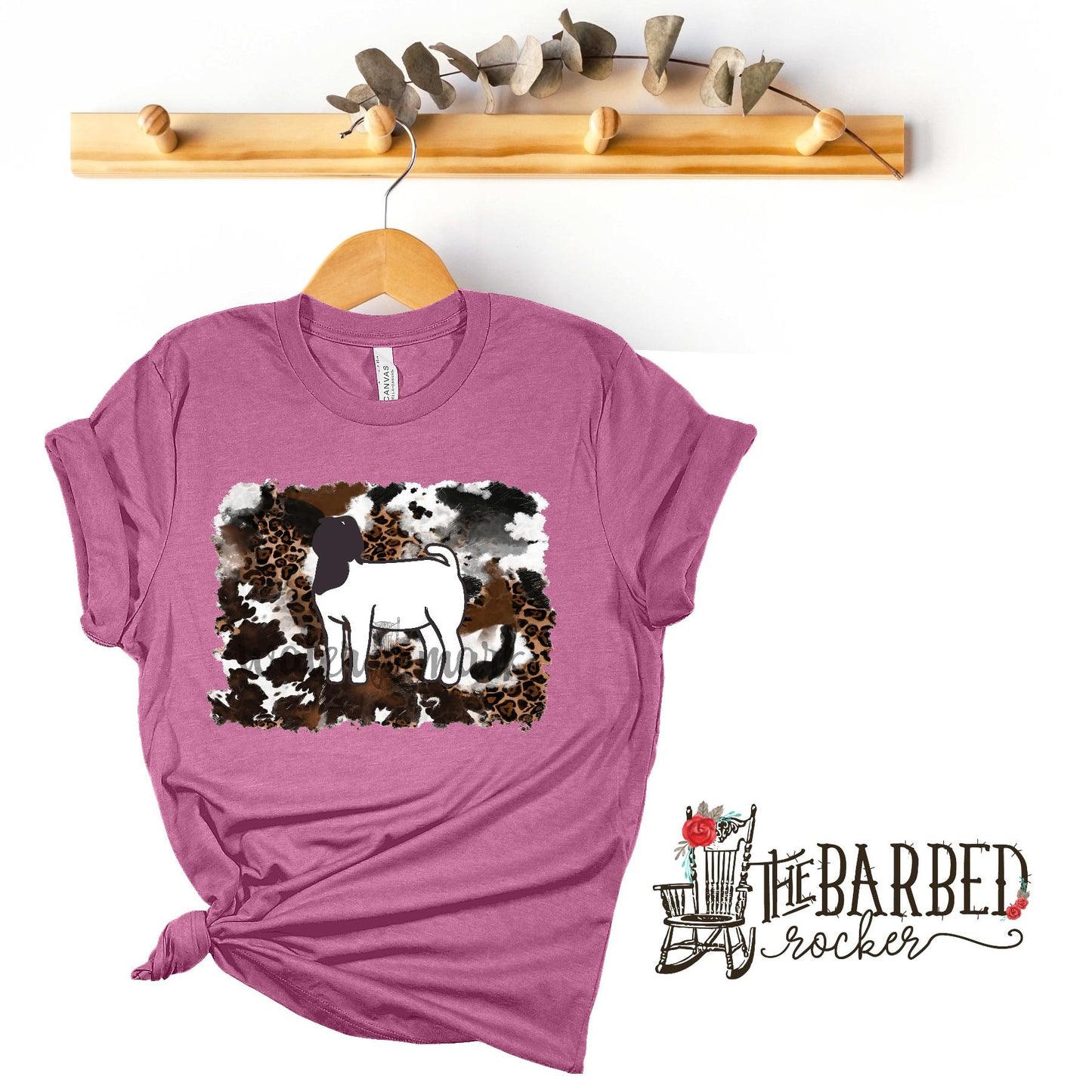 Cowhide Cheetah Goat Stockshow T-Shirt Show