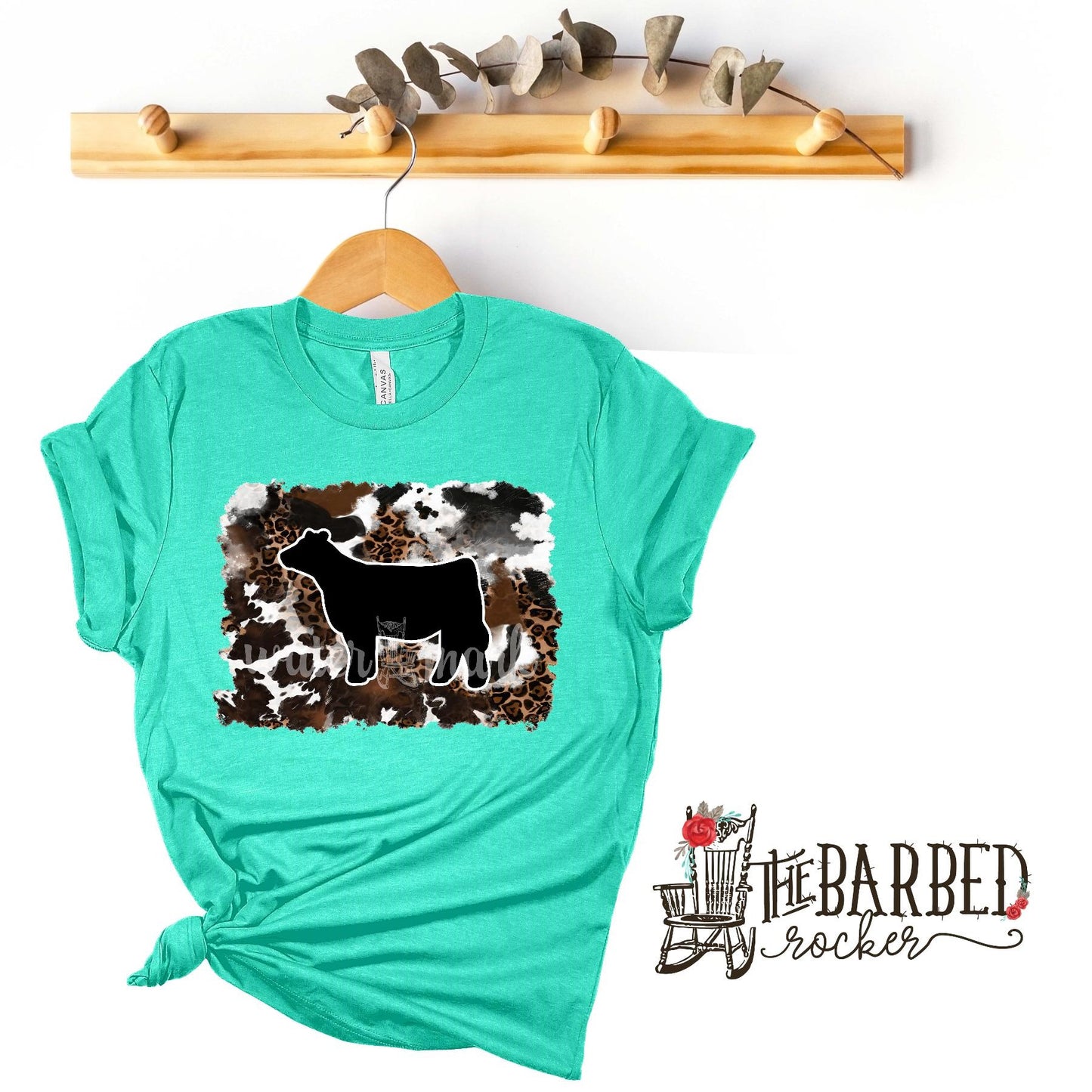 Cowhide Cheetah Heifer Stockshow T-Shirt Show