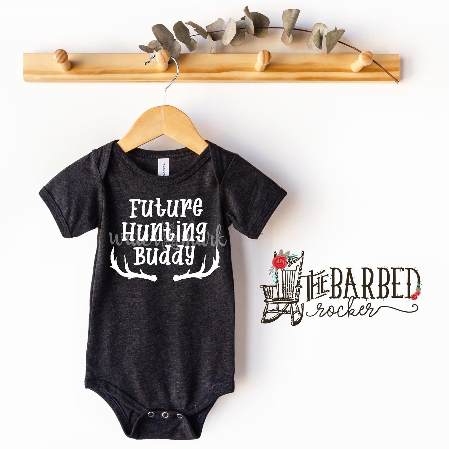 Infant Future Hunting Buddy Antlers Bodysuit