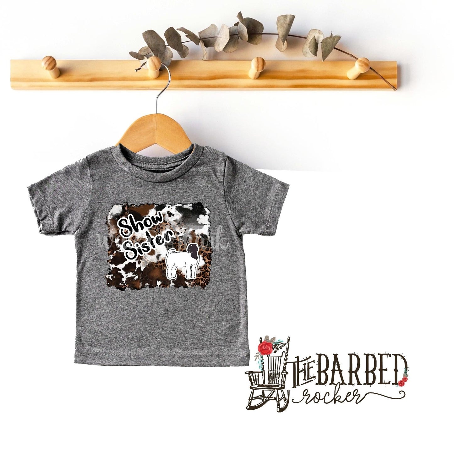 Infant Cowhide "Show Sister Show Sis"  Stockshow T-Shirt Show Girl